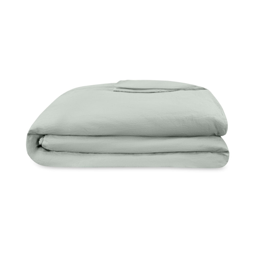 100% Organic Hemp Bed Sheet King Mineral Green